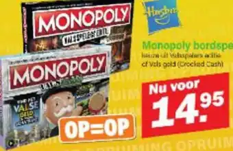 Van Cranenbroek Monopoly bordspel aanbieding