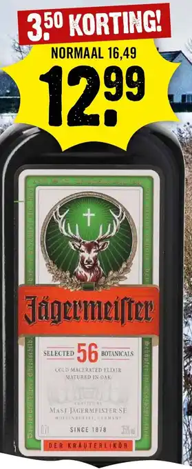 Dirck 3 Jägermeister aanbieding