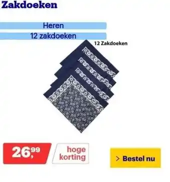 Bol.com Zakdoeken aanbieding