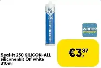 Toolstation Seal-it 250 silicon-all siliconenkit off white 310ml aanbieding