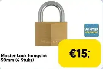 Toolstation Master lock hangslot 50mm (4 stuks) aanbieding