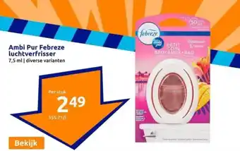 Action Ambi Pur Febreze luchtverfrisser 7,5 ml aanbieding