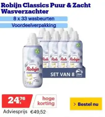 Bol.com Robijn Classics Puur & Zacht Wasverzachter aanbieding