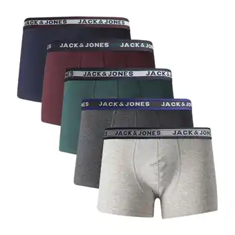 Plutosport Jack & jones oliver trunk boxershorts heren (plussize) (5-pack) aanbieding