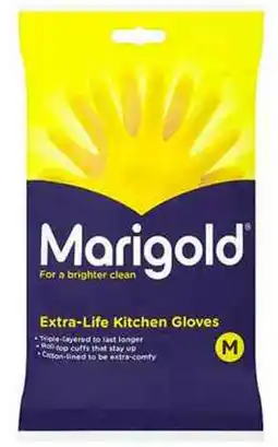 De Online Drogist Marigold extra-life kitchen gloves maat m 1pr aanbieding