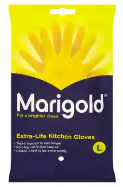 De Online Drogist Marigold extra-life kitchen gloves maat l 1pr aanbieding