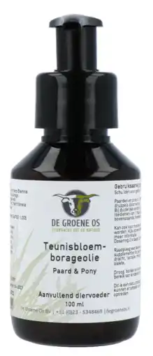 De Online Drogist De groene os teunisbloem-borageolie paard & pony 100ml aanbieding