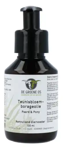 De Online Drogist De groene os teunisbloem-borageolie paard & pony 100ml aanbieding