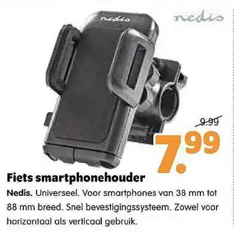 Plentyparts Fiets Smartphonehouder Nedis aanbieding