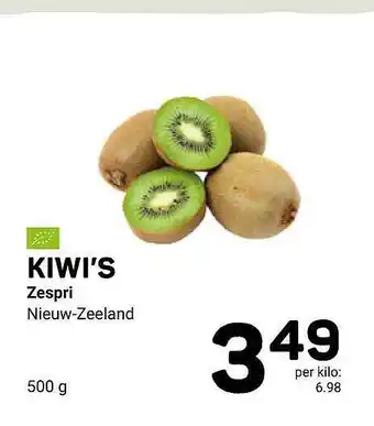 Ekoplaza Kiwi's Zespri aanbieding