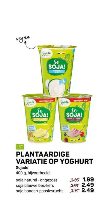 Ekoplaza Plantaardige Variatie Op Yoghurt Sojade aanbieding