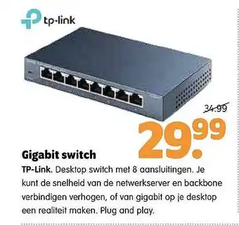 Plentyparts Gigabit Switch TP-Link aanbieding