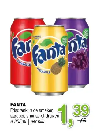 Amazing Oriëntal Fanta frisdrank in de smaken aardbei, ananas of druiven aanbieding