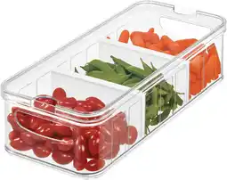 Amazon Idesign koelkastbox, grote opbergdoos van bpa-vrij kunststof, opbergsysteem voor keuken of kantoor, transparant, 38,1 x 16,5 aanbieding