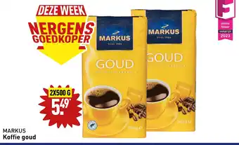 ALDI Koffie goud 2x500G aanbieding