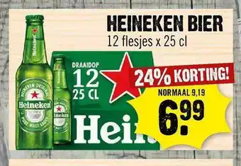 Dirck 3 Heineken Bier 24% Korting aanbieding