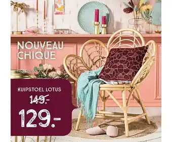 Xenos Kuipstoel Lotus aanbieding