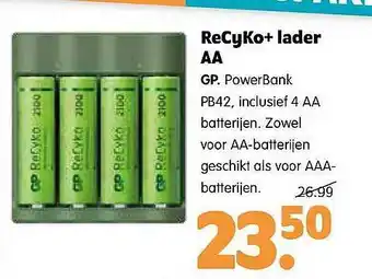 Plentyparts ReCyKo+ Lader AA GP aanbieding