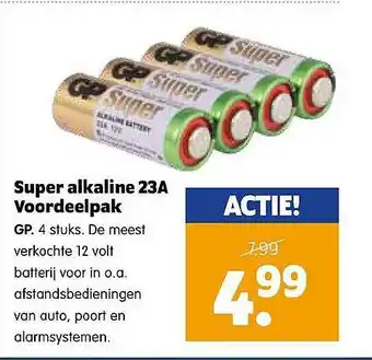 Plentyparts Super Alkaline 23A Voordeelpak GP aanbieding