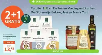 Holland & Barrett Pompoenpitten aanbieding