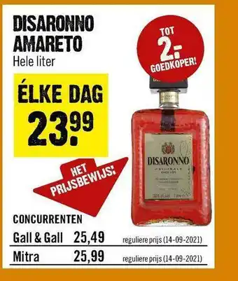 Dirck 3 Disaronno Amareto aanbieding