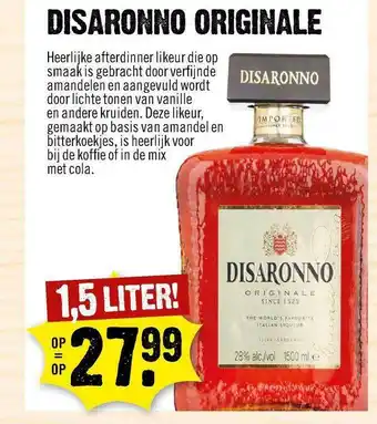 Dirck 3 Disaronno Originale aanbieding