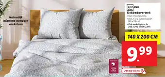 Lidl Dekbedovertrek 140 x 200 cm aanbieding