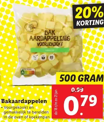 Lidl Bakaardappelen 500 GRAM aanbieding