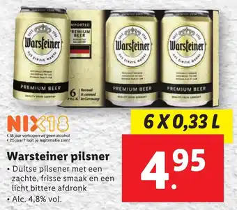 Lidl Warsteiner pilsner aanbieding