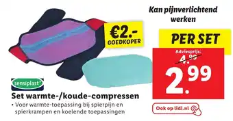 Lidl Set warmte/koudecompressen aanbieding