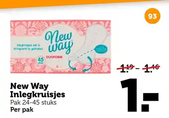 Coop New Way Inlegkruisjes aanbieding