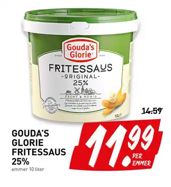 De Kweker Gouda's Glorie Fritessaus 25% aanbieding