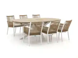 Kees Smit Manifesto rivola/rough-y ellips 240cm dining tuinset 7-delig aanbieding