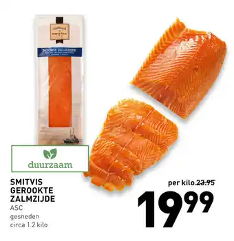De Kweker Smitvis Gerookte Zalmzijde aanbieding