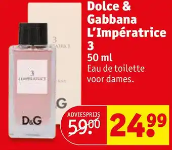 Kruidvat Dolce & Gabbana L'Impératrice 3 50ml aanbieding