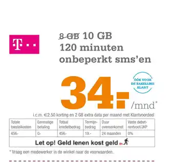 Telecombinatie T-Mobile Samsung Galaxy S20 FE 128GB aanbieding