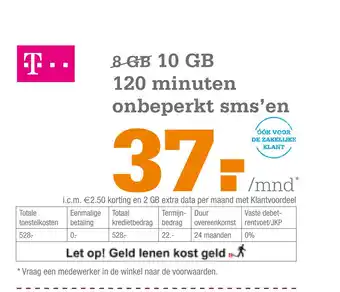 Telecombinatie T-mobile iPhone 11 64 GB aanbieding