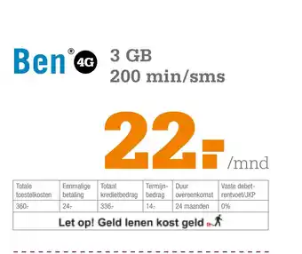 Telecombinatie Ben Samsung Galaxy A52s 128 GB aanbieding
