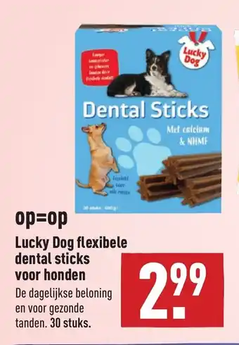 ALDI Lucky Dog Flexibele Dental sticks voor honden 30st aanbieding