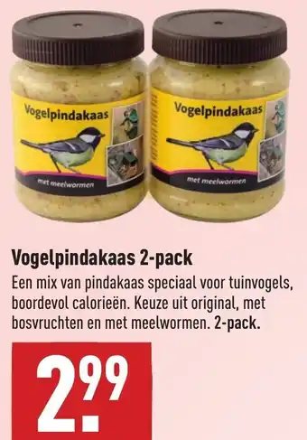 ALDI Vogelpindakaas 2-pack aanbieding