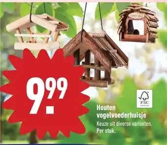 ALDI Houten vogelvoederhuisje aanbieding