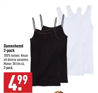 ALDI Dameshemd 38-44 2-pack aanbieding