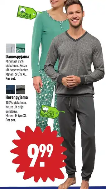 ALDI Damespyjama of herenpyjama aanbieding