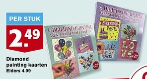 Hoogvliet Diamond painting kaarten aanbieding