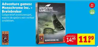 Kruidvat Adventure games: Monochrome inc. - Breinbreker aanbieding