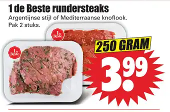 Dirk Rundersteaks 250g aanbieding