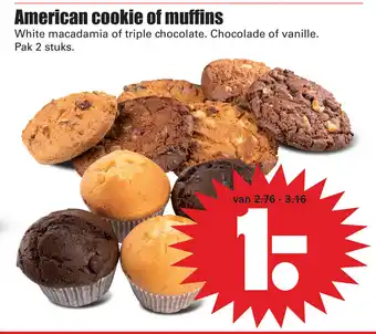 Dirk American Cookies of Muffins 2st aanbieding