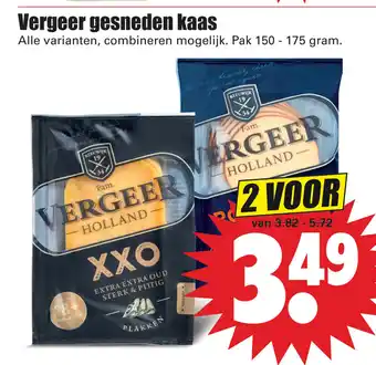 Dirk Vergeer gesneden kaas 2*150-175g aanbieding