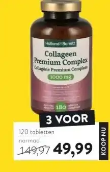 Holland & Barrett Collageen premium complex collagène premium complet aanbieding