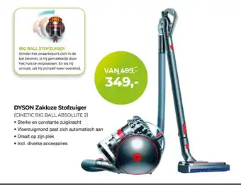 EP Beerepoot DYSON Zakloze Stofzuiger aanbieding